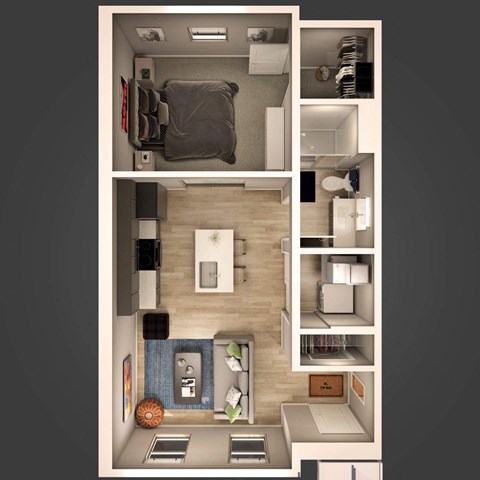 Garden Unit at Adelphi Quarter, Columbus, Ohio